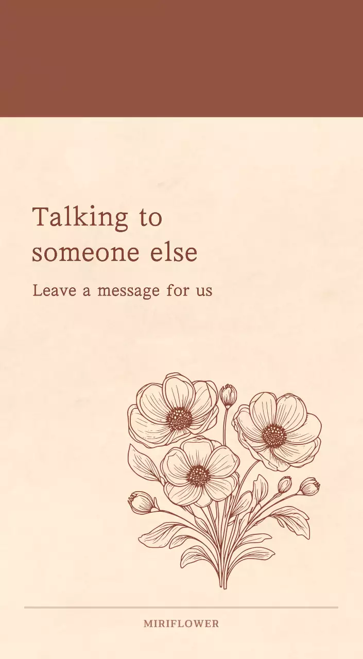 Kalender toko bunga sentimental dengan konsep kertas tenun berwarna coklat muda dan coklat