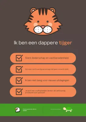 Oranje Eenvoudige persoonlijkheidsbeschrijving