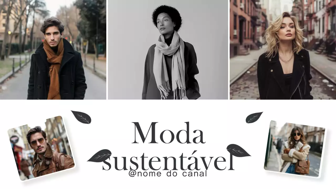 Anúncio de moda moderna preta