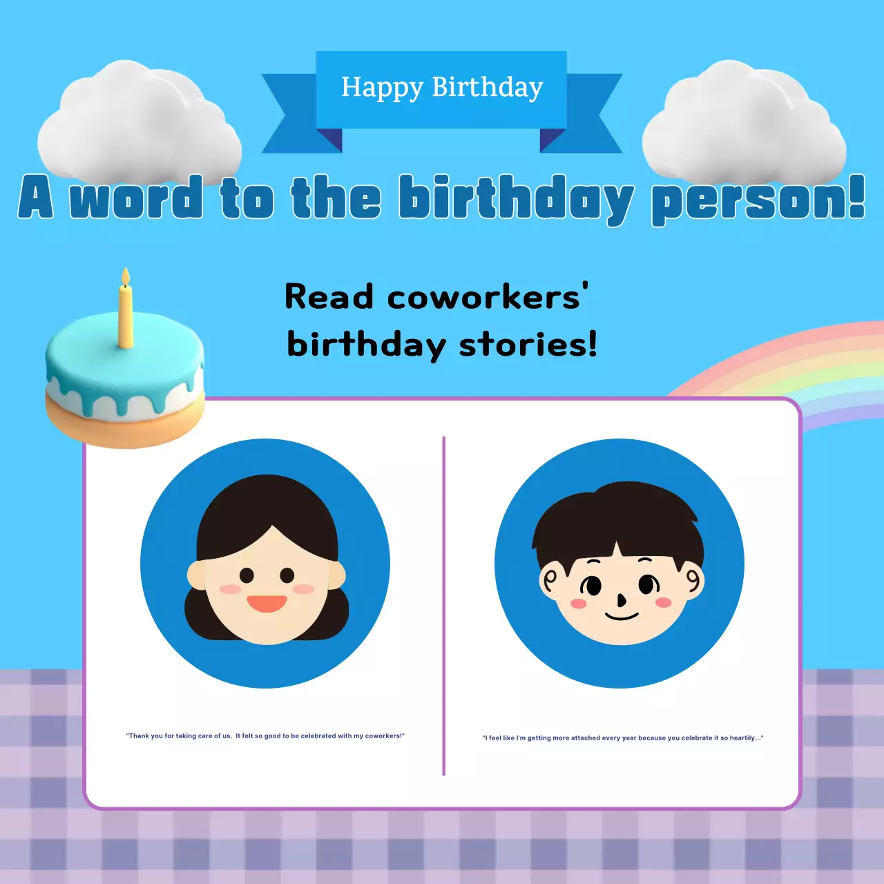 Convite para evento de aniversário na moda azul Instagram Carousel