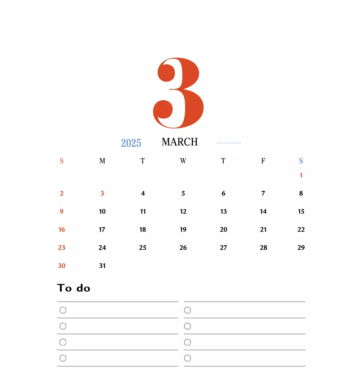 Kalender memori berkonsep retro berwarna merah