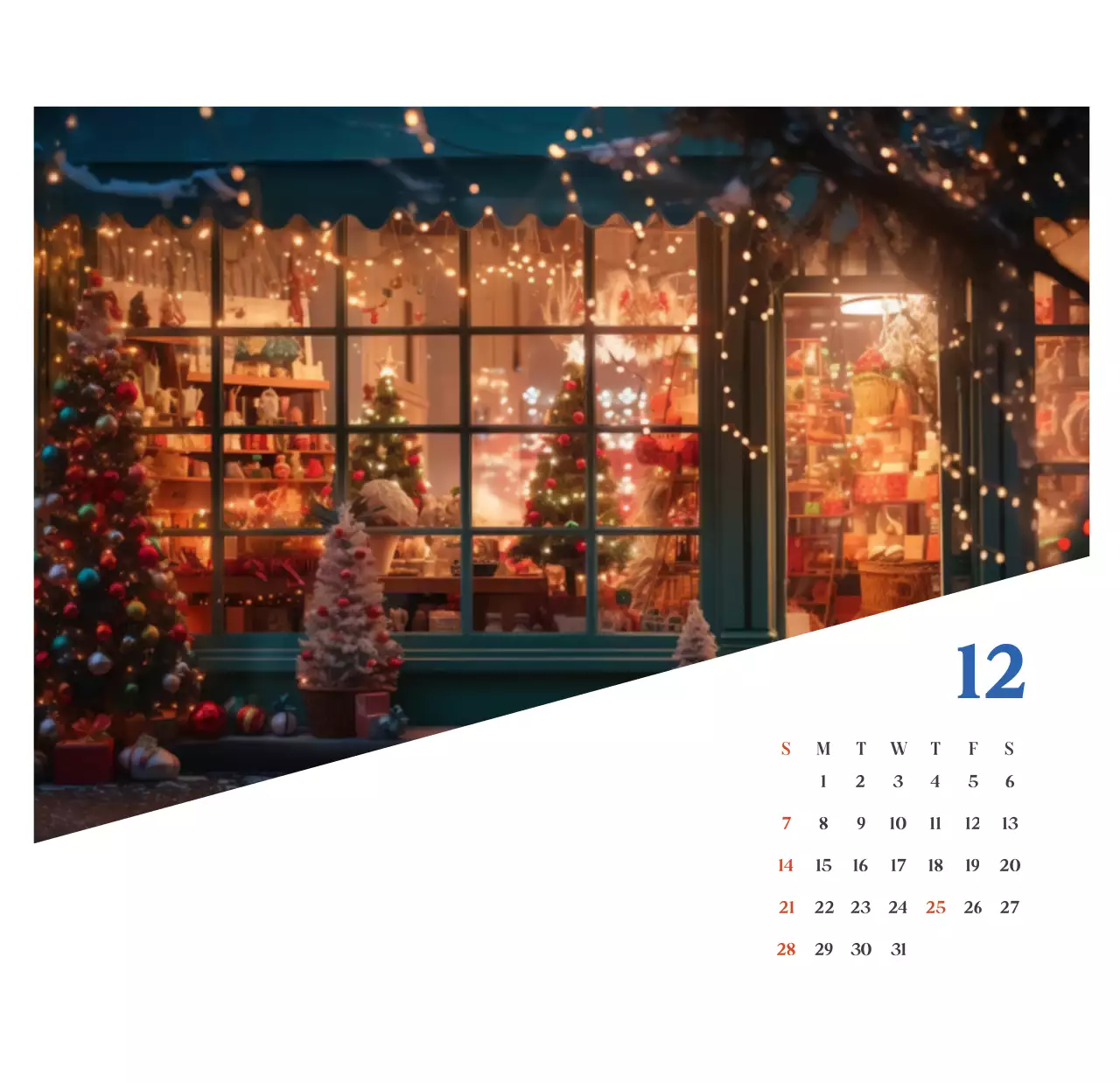 Calendrier hospitalier moderne bleu