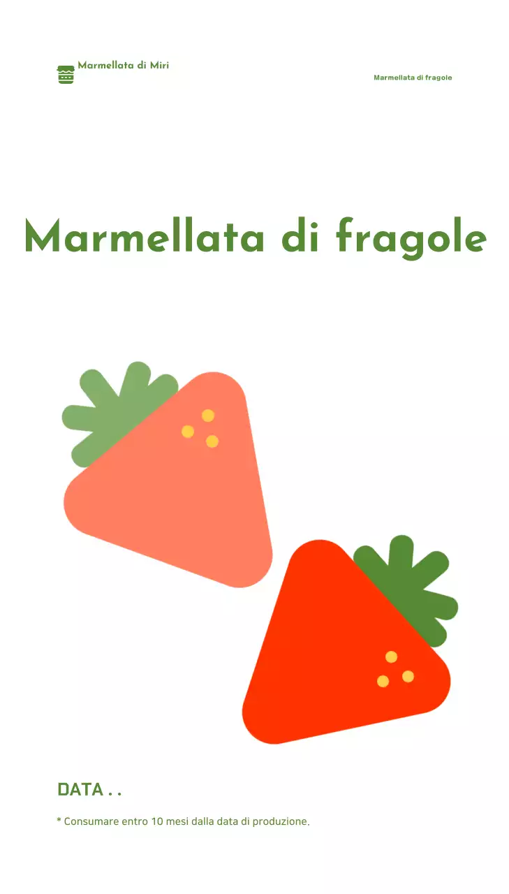 Etichetta blu per confezioni alimentari semplici