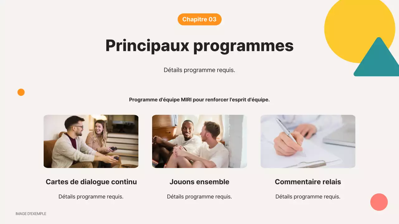 Beige Modern A propos de nous Description