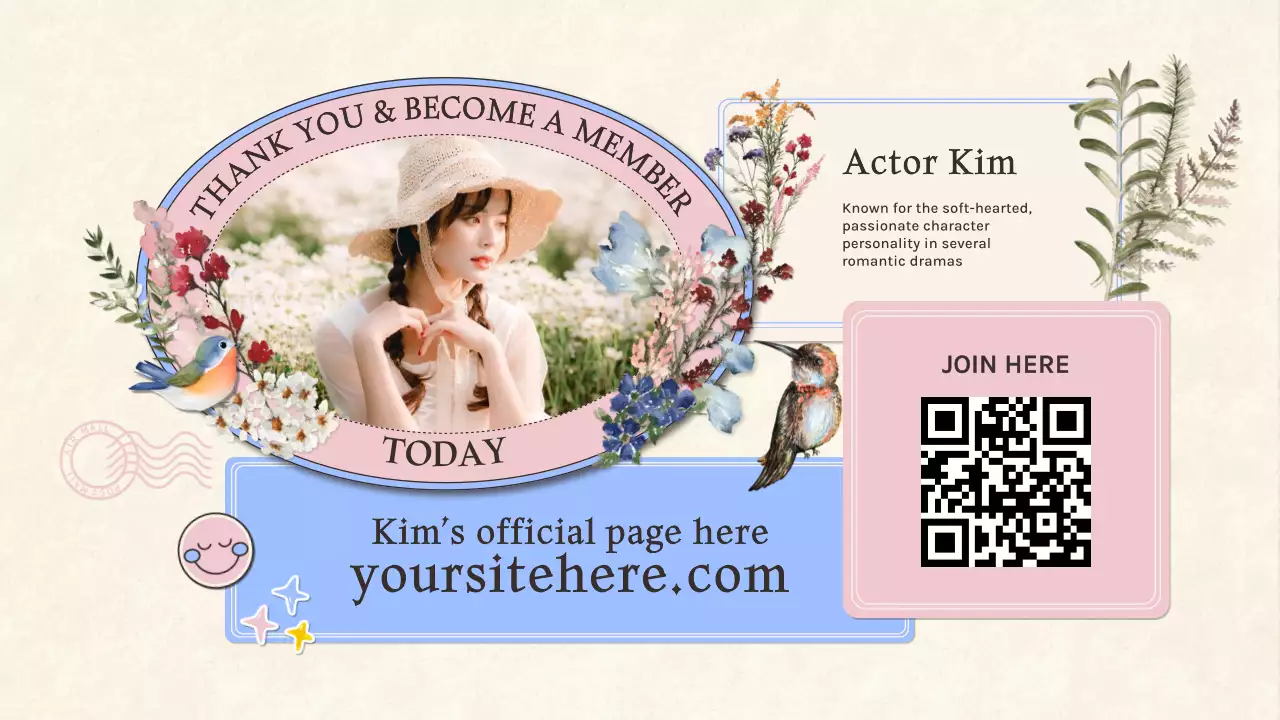 Beige Vintage K-Drama Promotion Presentation