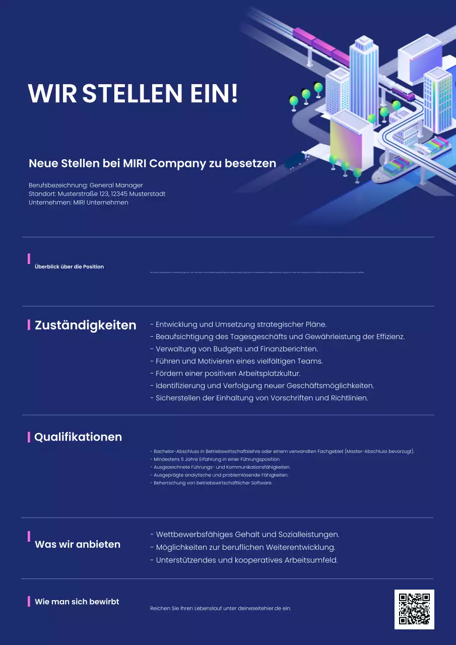 blue modern Einstellungsanzeige