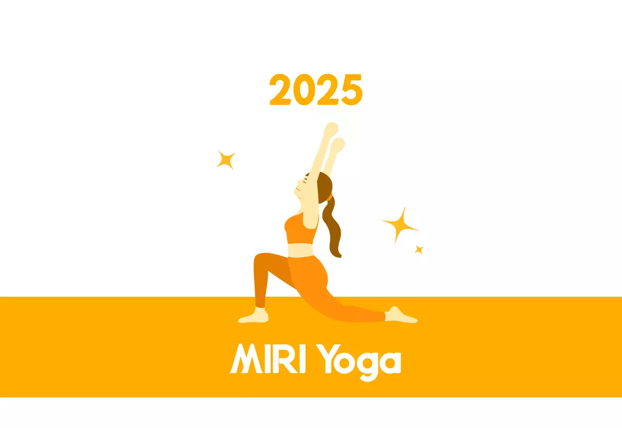 Kalender Promosi Yoga Minimalis Oranye