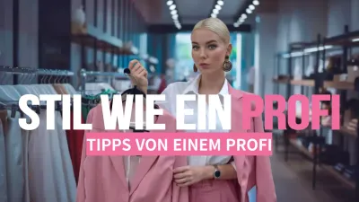 Rosa moderner Modeführer