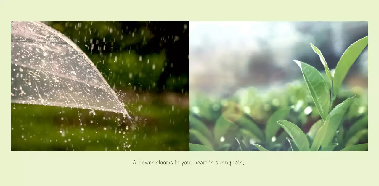 White clean botanical nature calendar