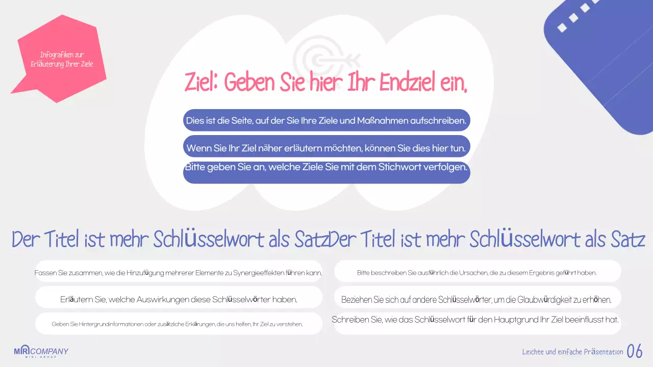 Leitfaden für Blue Simple Presentation