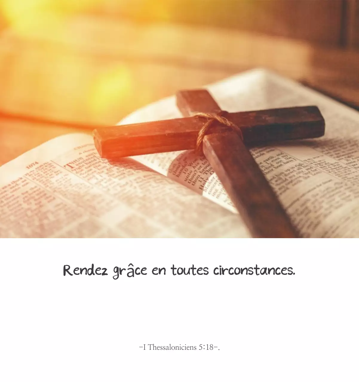 Calligraphie simple Promotion de l'église biblique