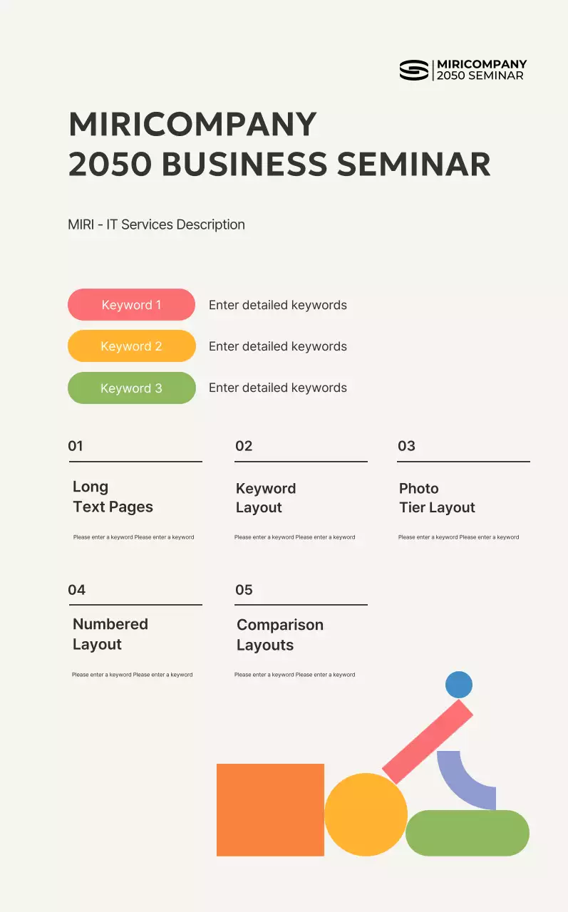 Panduan Seminar Modern Beige