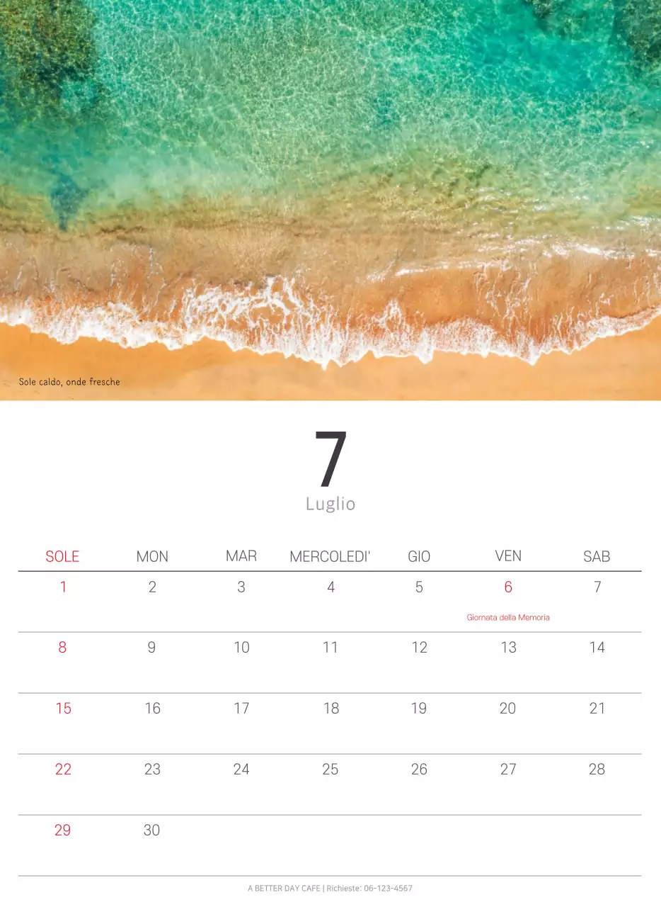 Calendario botanico naturale bianco e pulito