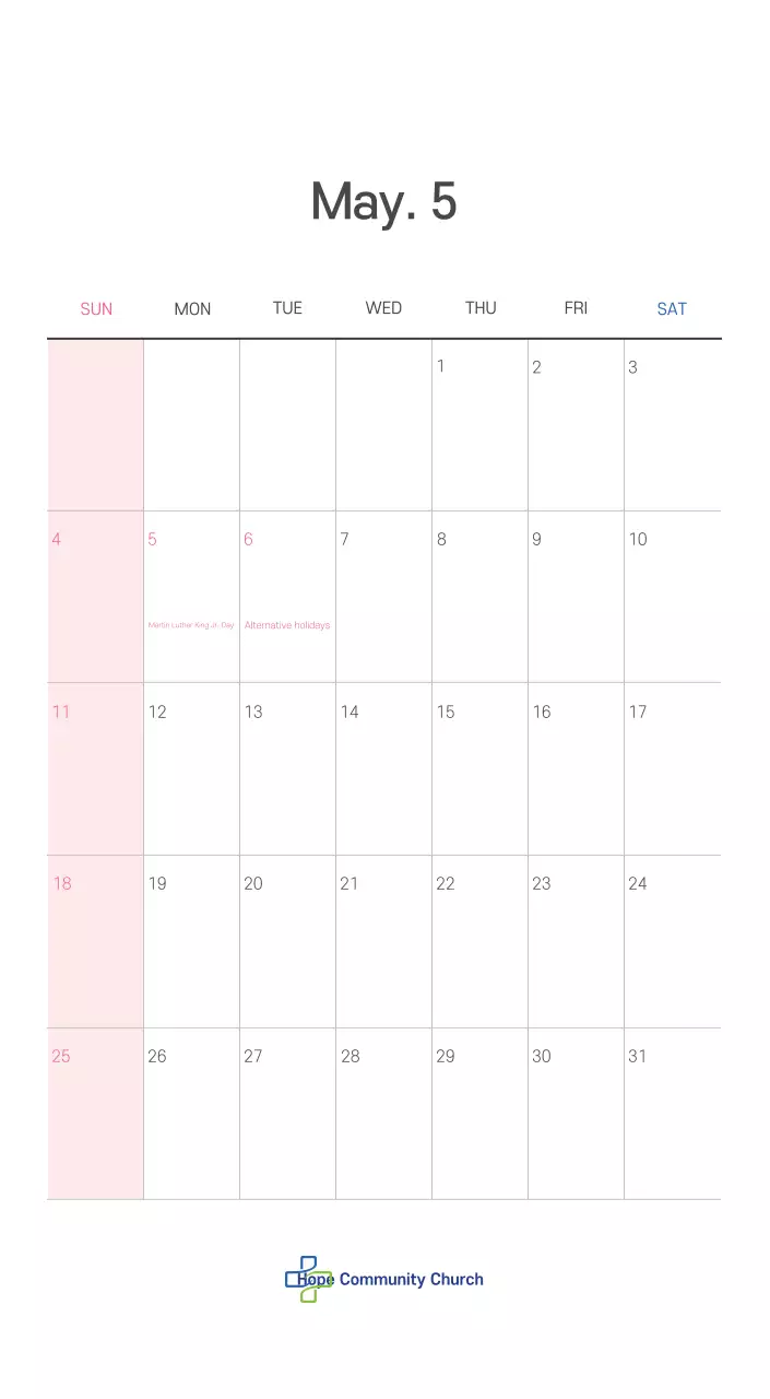 Ilustrasi gereja yang bersih dengan warna pastel