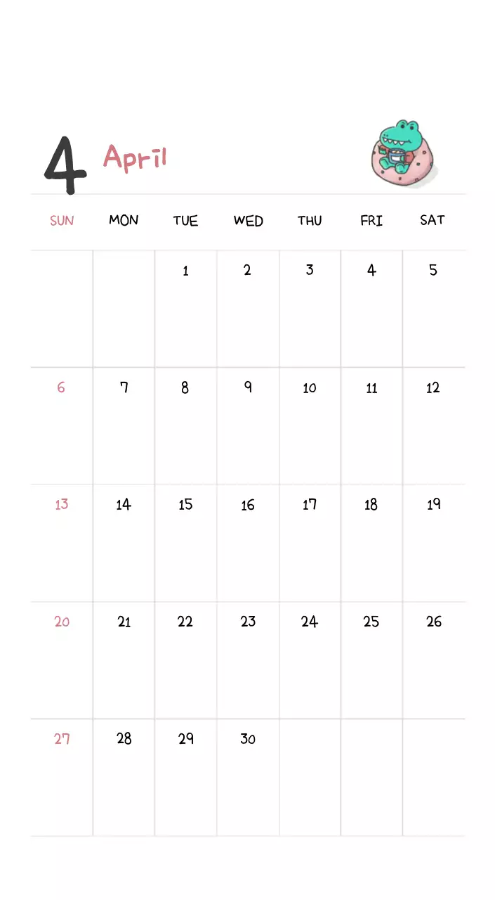 A calendar with a cute Argo illustration concept