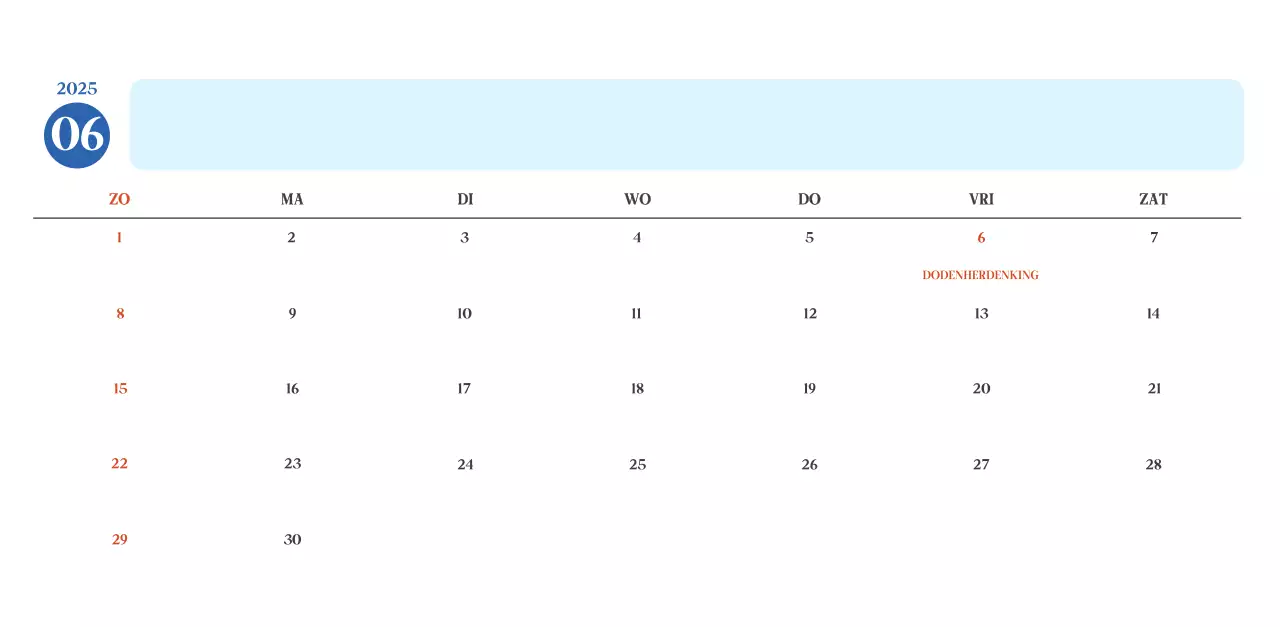 Blauwe moderne ziekenhuiskalender
