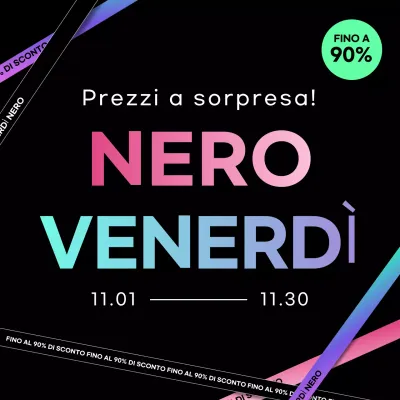 Evento di vendita moderna in nero