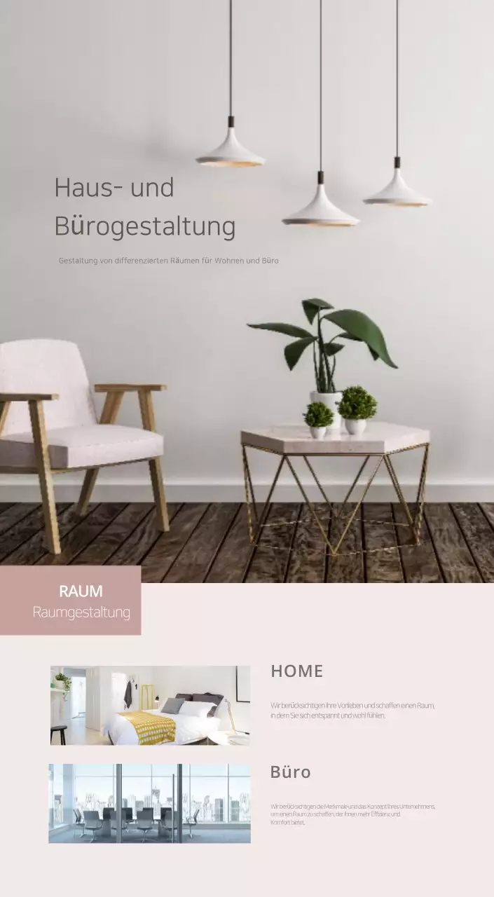 Beigefarbener minimalistischer Innenkalender