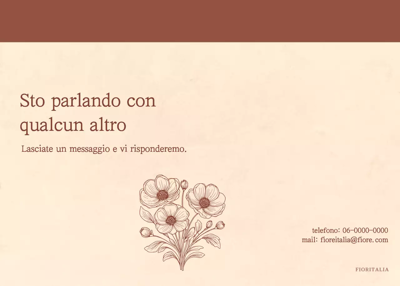 Un calendario sentimentale per fioristi in carta di lana marrone chiaro e marrone.