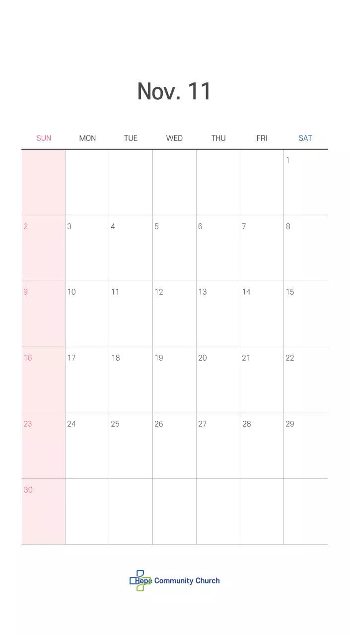 Ilustrasi gereja yang bersih dengan warna pastel