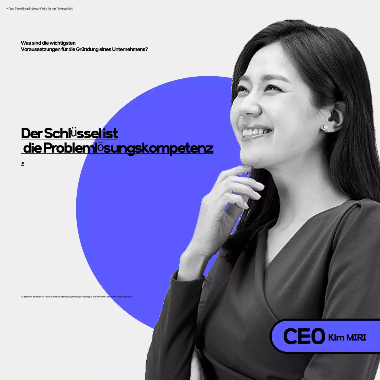 Blue Modern Interview Vorlage Sammlung