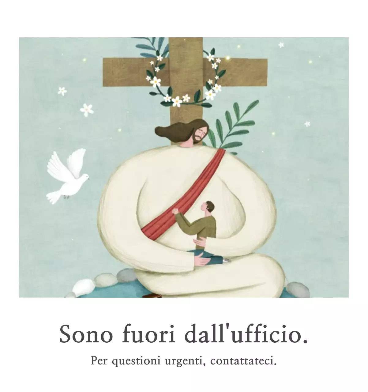 Chiesa illustrazione pulita pastello