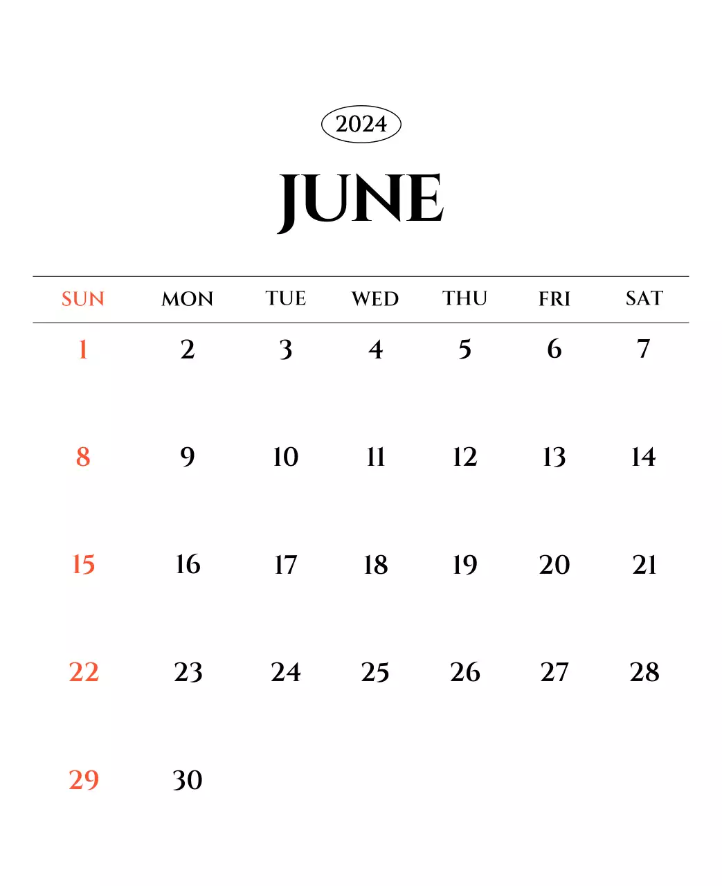 白黒の感性的な旅行写真をコンセプトにしたシンプルなカレンダー。