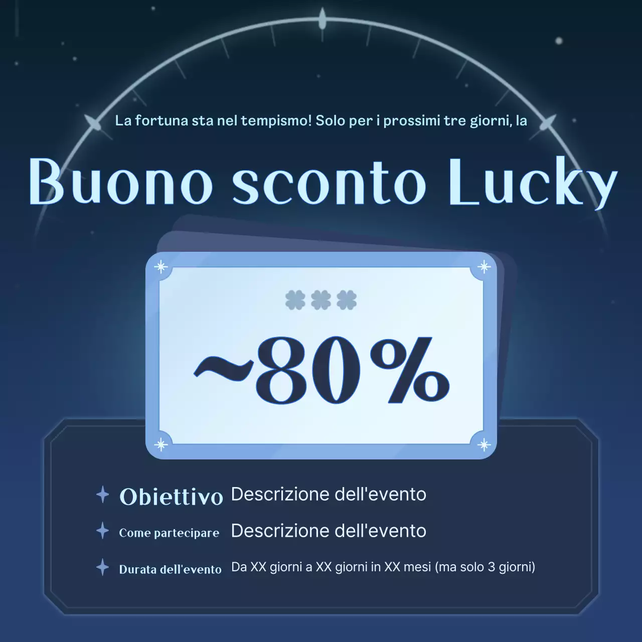 Promuovete un evento di coupon per la fantasia nerazzurra