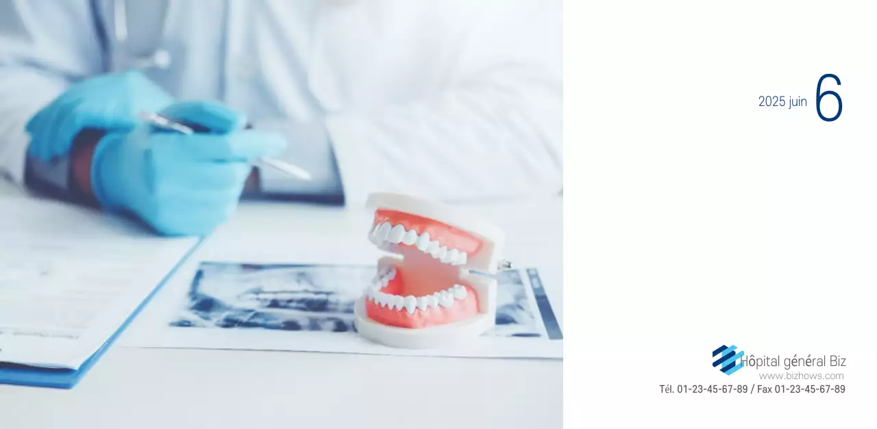 Calendrier promotionnel d'hôpital simple blanc marine