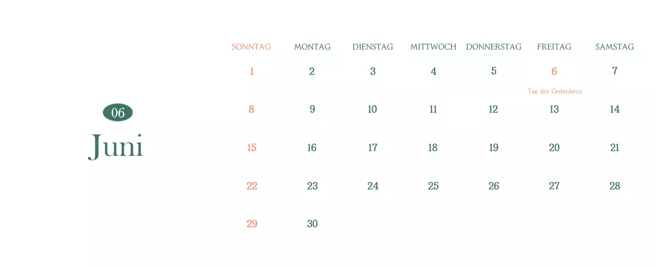Ein moderner Café-Kalender mit Empfehlungen für das Getränk des Monats
