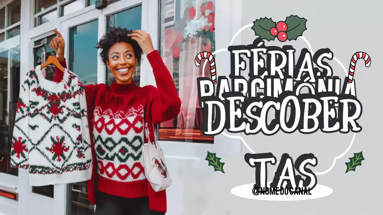 Anúncio de férias vintage vermelho