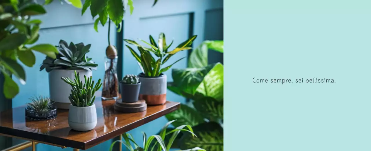 Calendario botanico naturale bianco e pulito