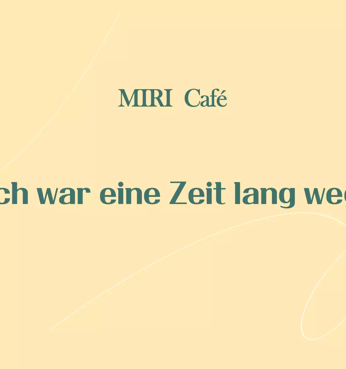 Ein moderner Café-Kalender mit Empfehlungen für das Getränk des Monats