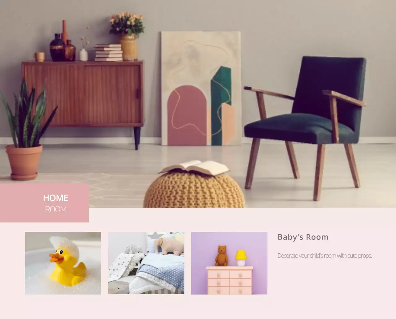 Kalender interior minimalis berwarna krem