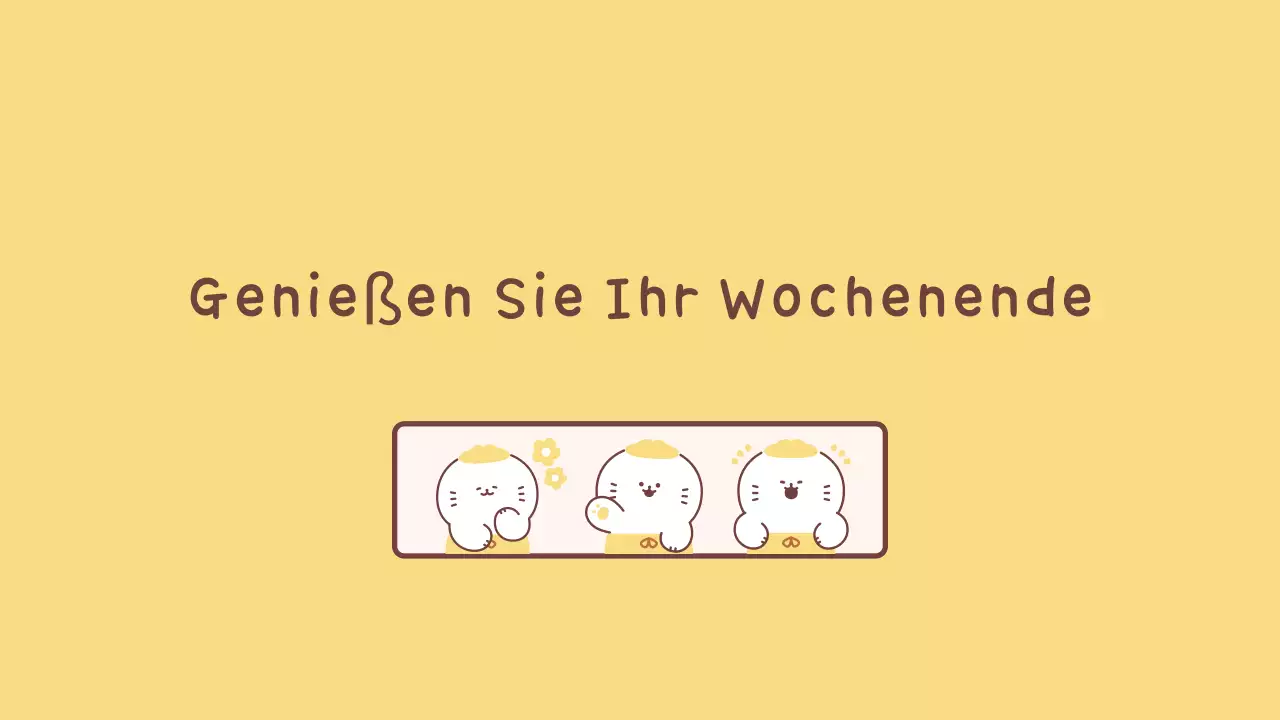 Einfache gelbe Klassenagenda für die Schule