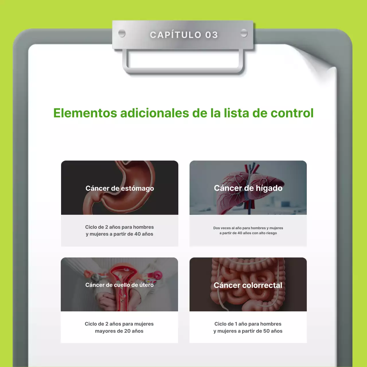 Guía para el chequeo simple anual