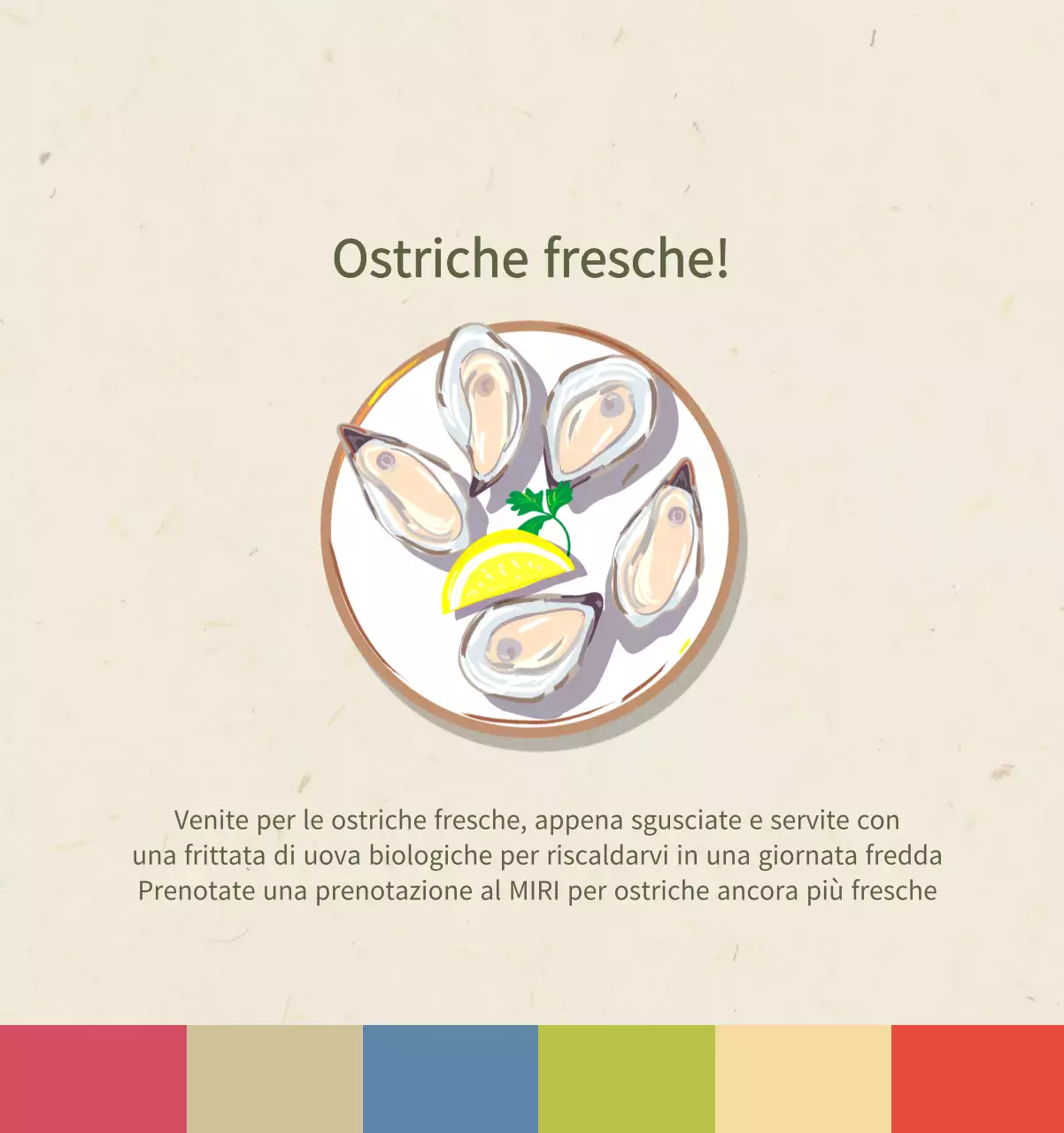 Calendario alimentare tradizionale beige