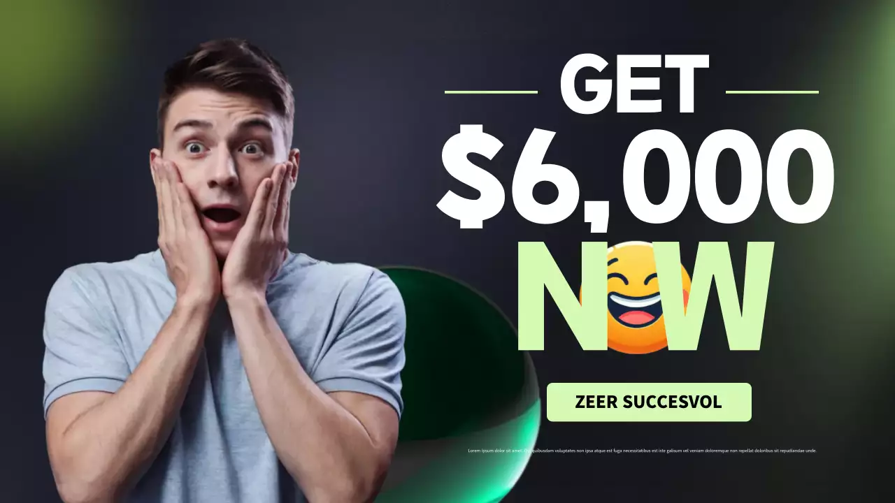 groene moderne financiën advertentie