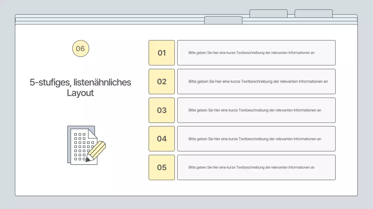 Ein einfacher, grauer Geschäftsplan