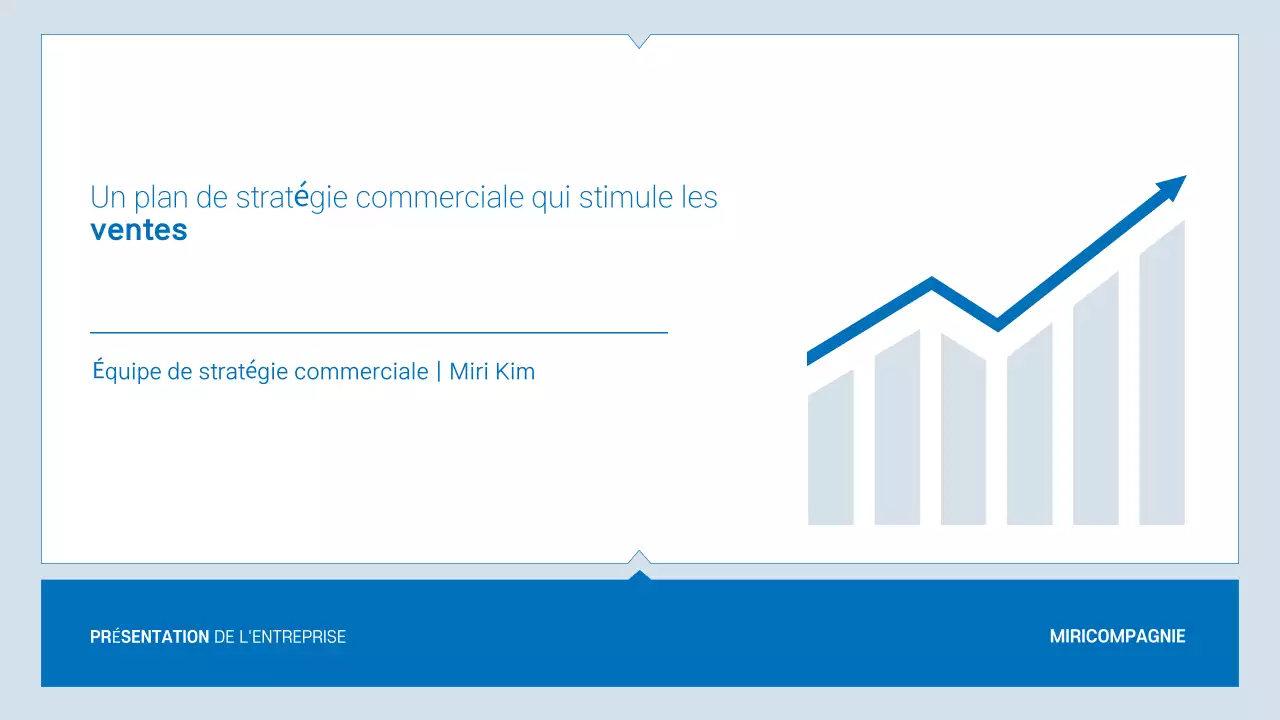 Prospectus d'entreprise moderne bleu