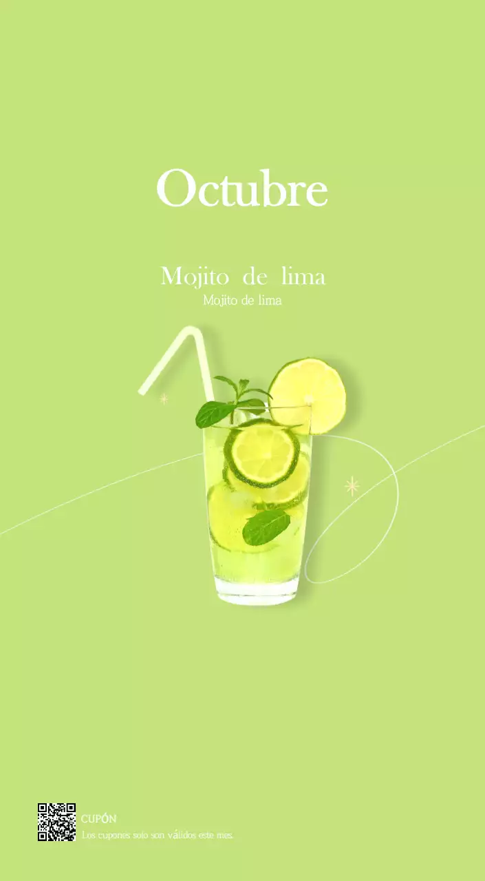 Un moderno calendario de cafeterías con recomendaciones para la bebida del mes