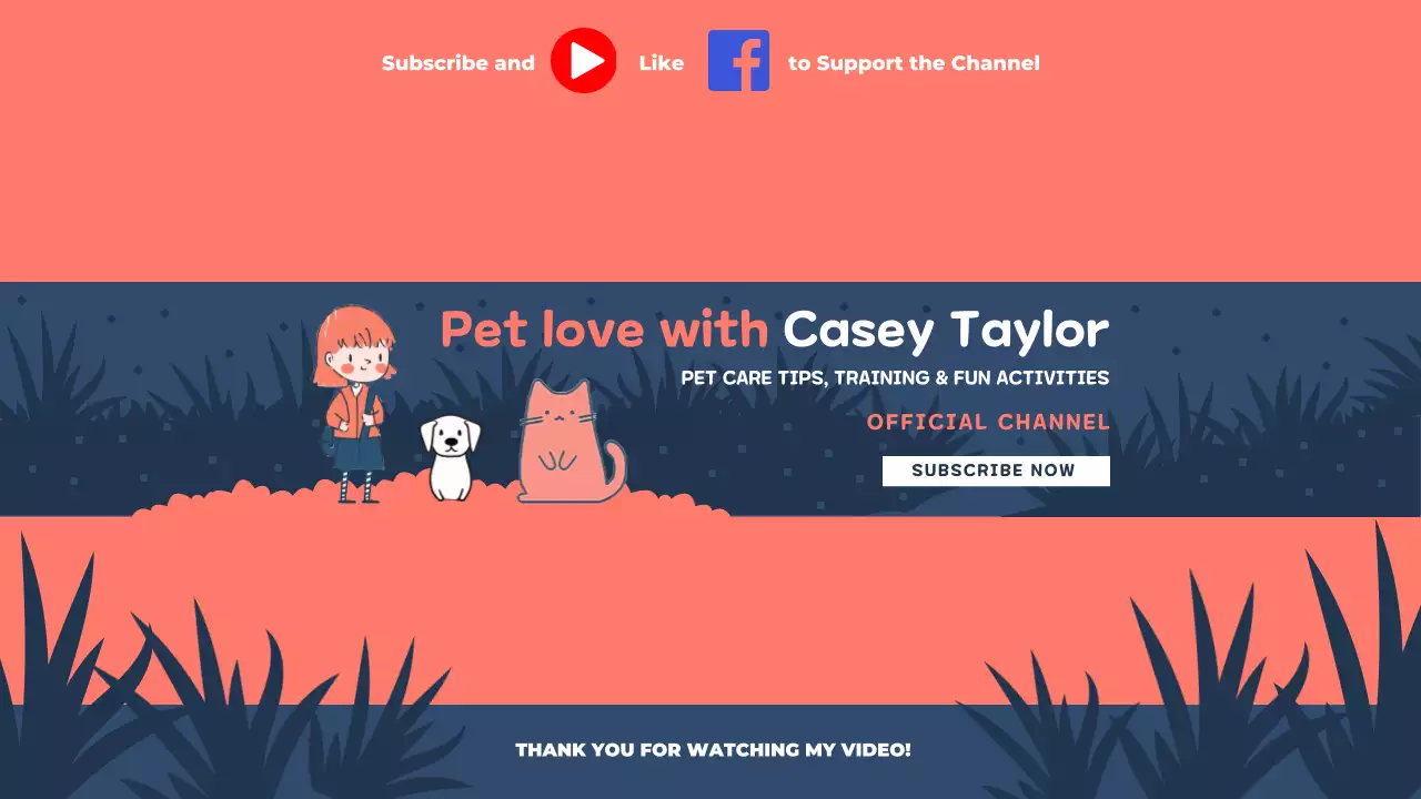 Coral Cute Pet Vlog YouTube Thumbnail
