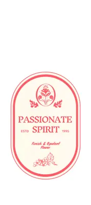 Red vintage design logo