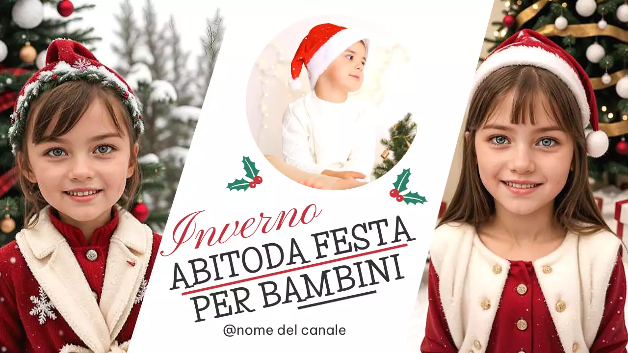 Promozione moda bambini rossa e festosa