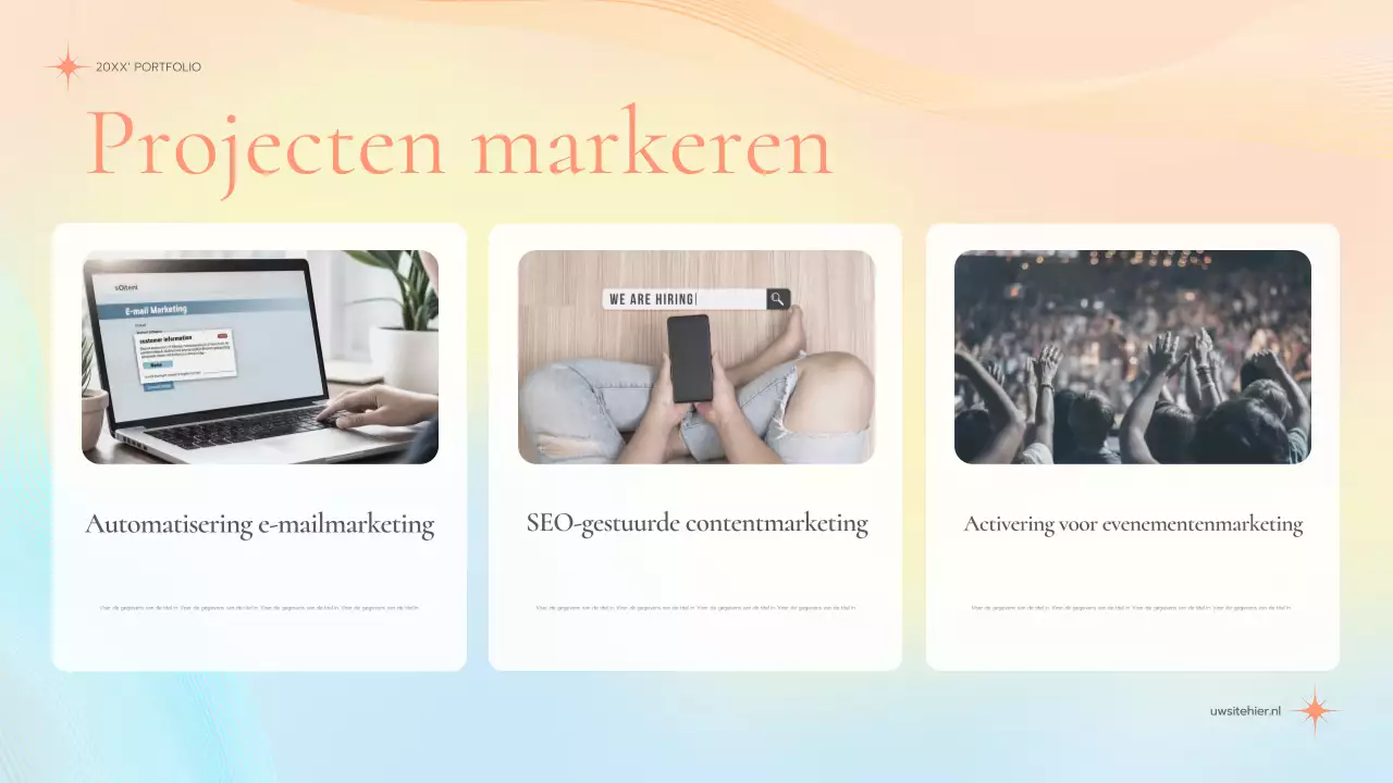 pastel elegante marketing portfolio