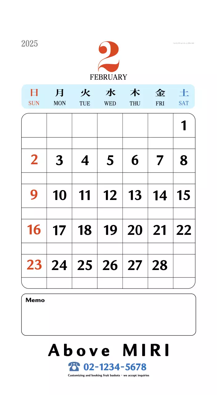 Retro concept nostalgia calendar in red
