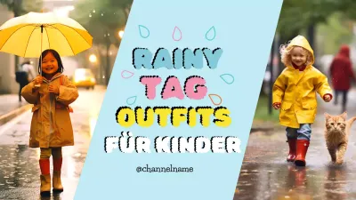 gelb trendy Kinder Werbung