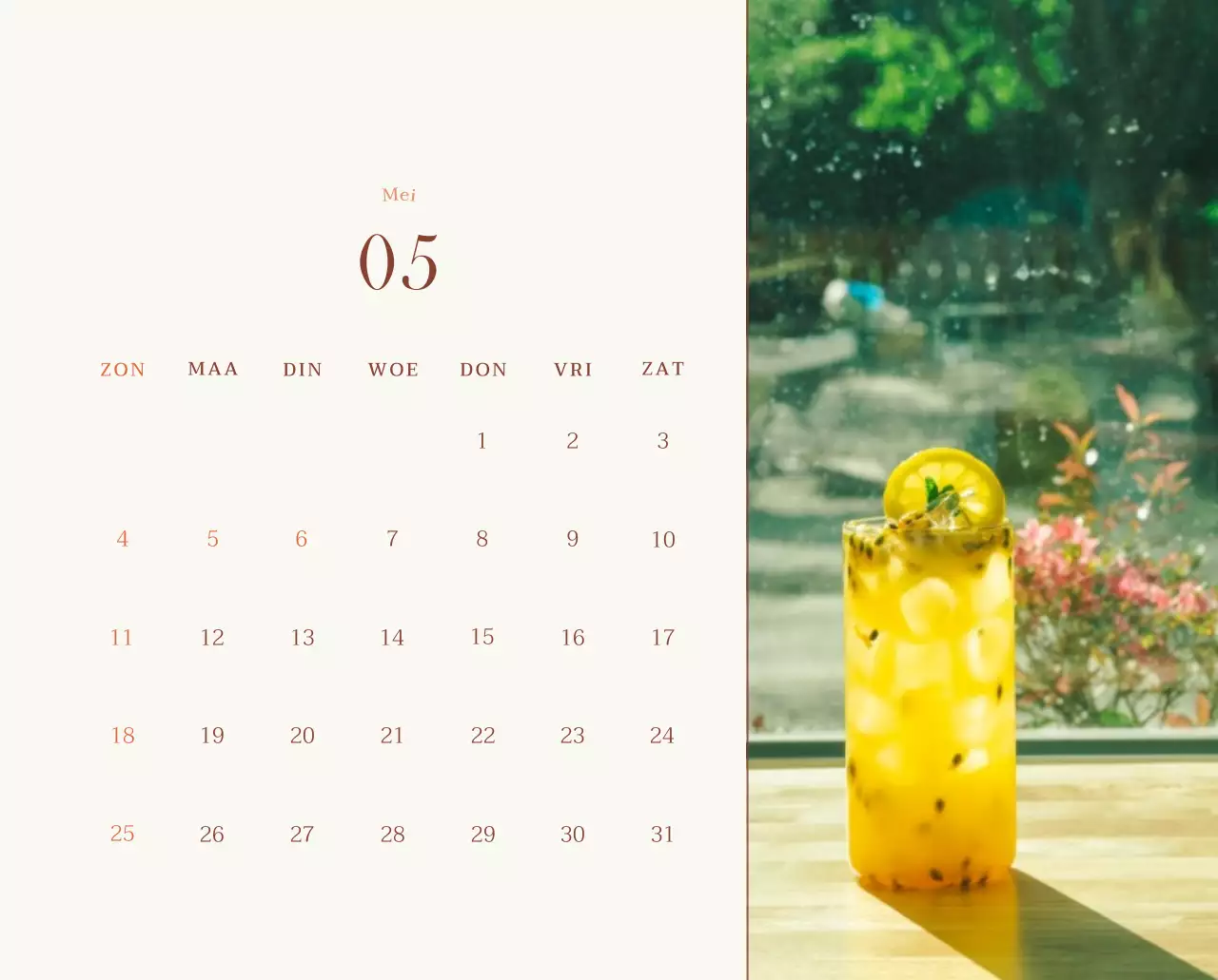 Promote Beige Vintage Café