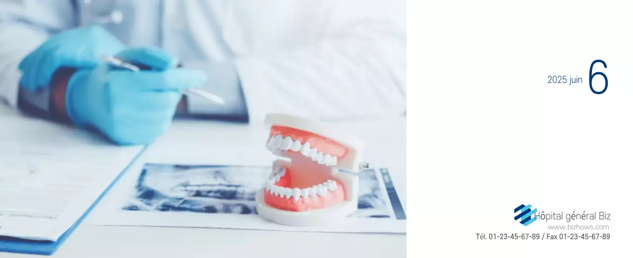 Calendrier promotionnel d'hôpital simple blanc marine