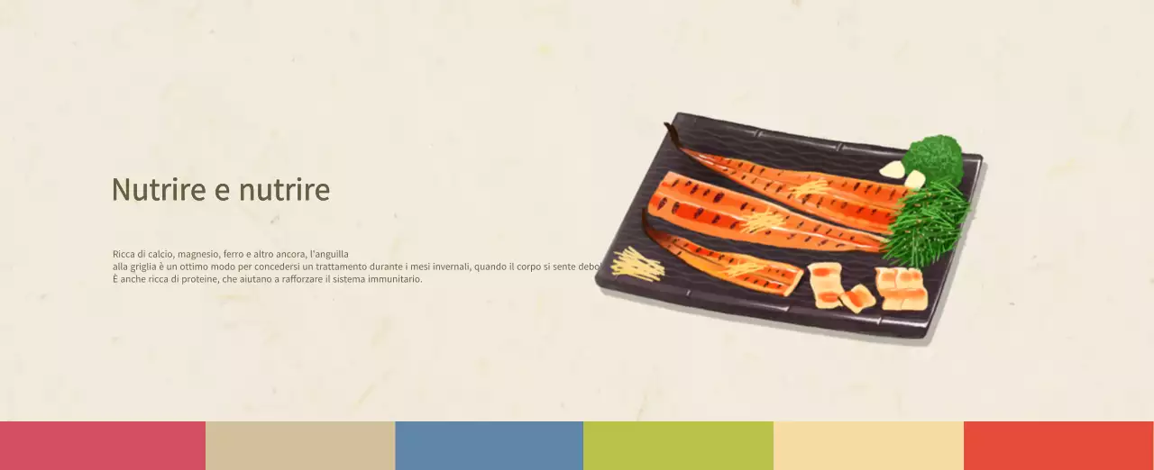 Calendario alimentare tradizionale beige